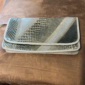 Carlos Falchi Vintage Snake Skin Shoulder/Clutch Bag.